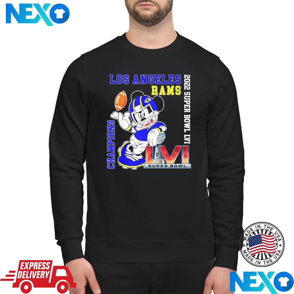 Los Angeles Rams Mickey Mouse Super Bowl Lvi Champions Hawaii Shirt