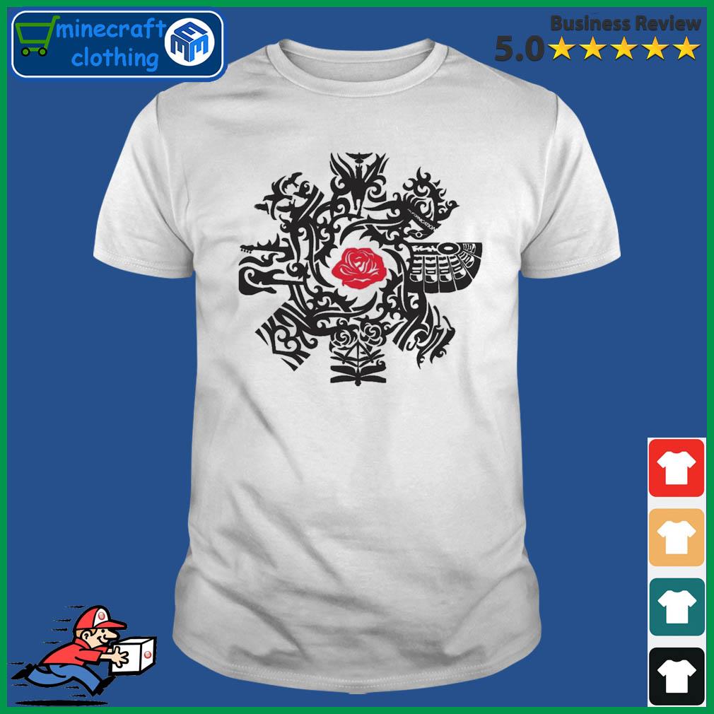 Mashup Logo Red Roses Red Hot Chilli Peppers Shirt