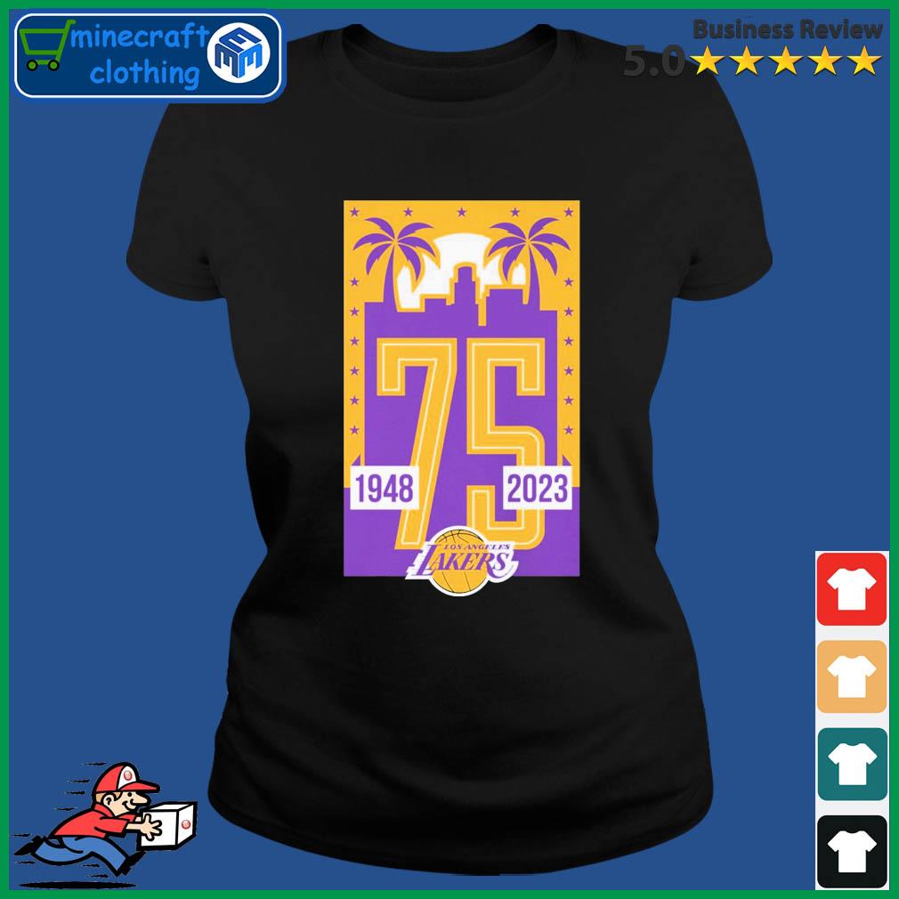 Los Angeles Lakers 75Th anniversary 1948-2023 shirt, hoodie, sweater, long  sleeve and tank top