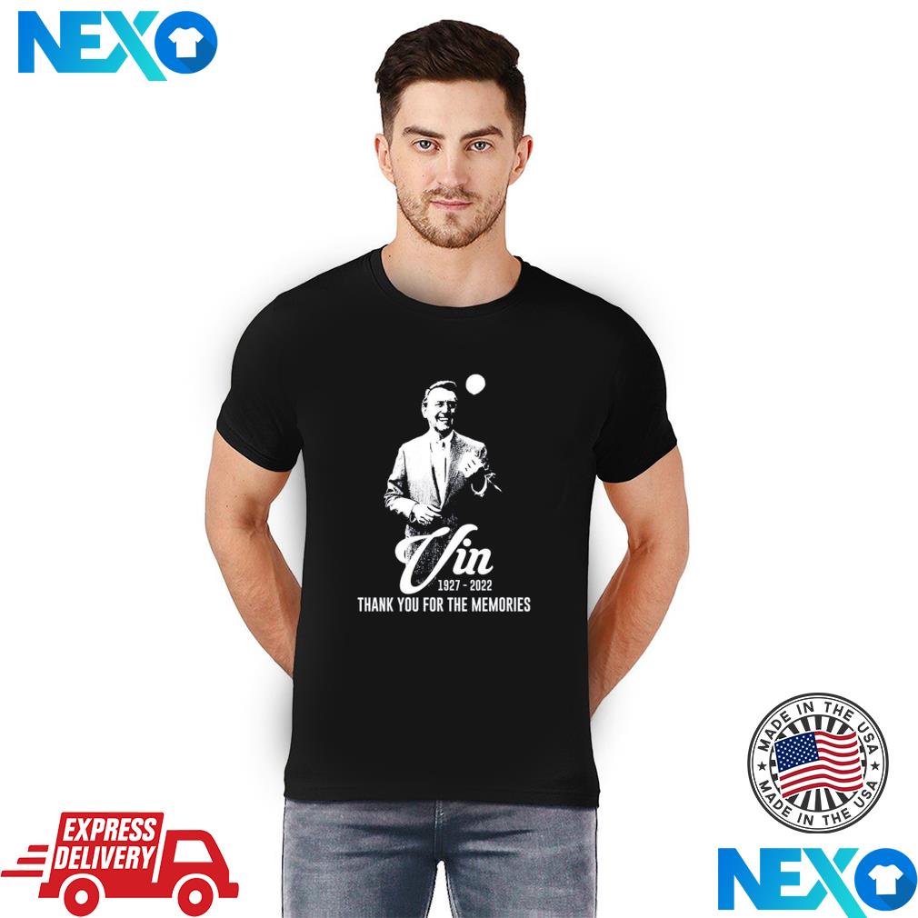 Vin Scully 1927-2022 Thank You For The Memories T-Shirt