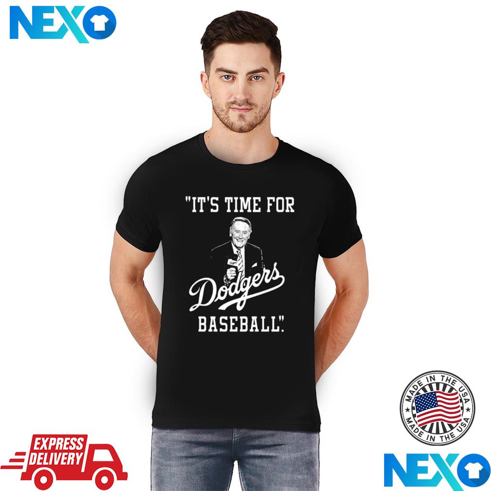 Vin scully shirt it's time for dodgers baseball 1927-2022 shirt, hoodie,  sweater, long sleeve and tank top