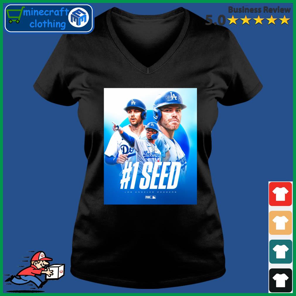 #1 Seed Los Angeles Dodgers Shirt Ladies V-neck Tee