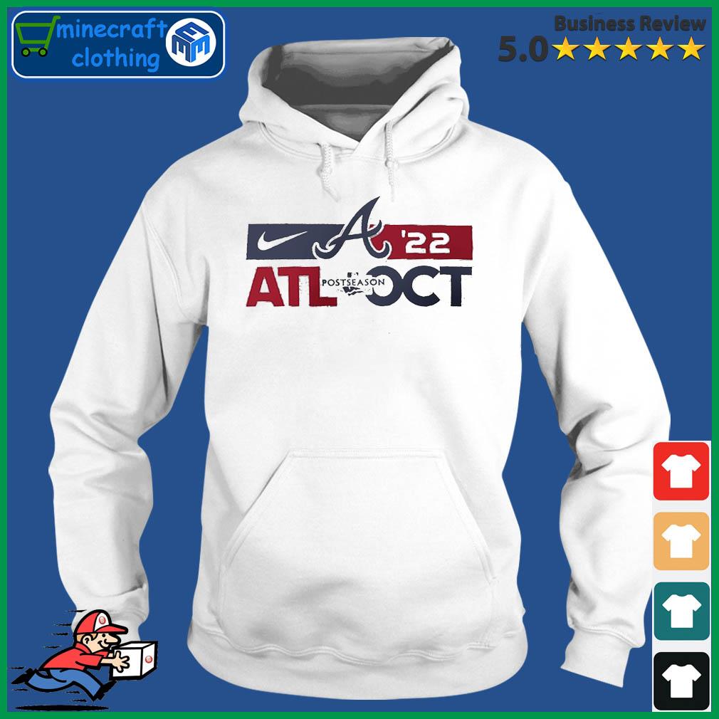 Atlanta Braves Nike 2022 Postseason T-Shirt Hoodie