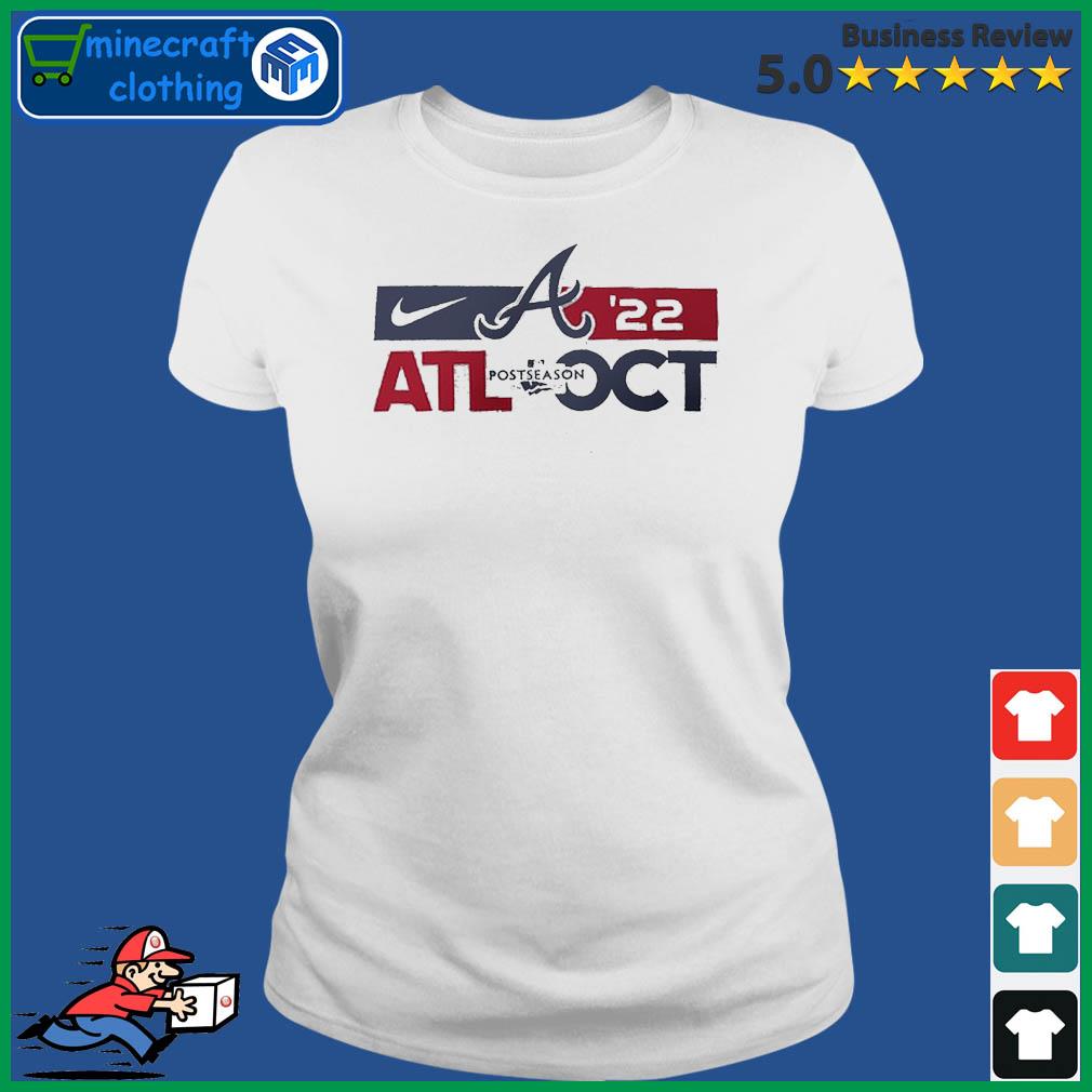 Atlanta Braves Nike 2022 Postseason T-Shirt Ladies Tee