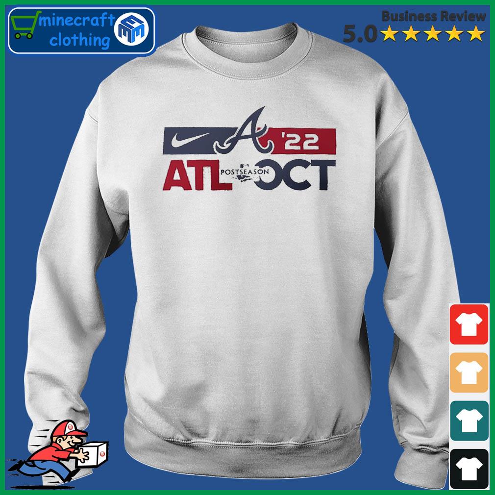 Atlanta Braves Nike 2022 Postseason T-Shirt Sweater