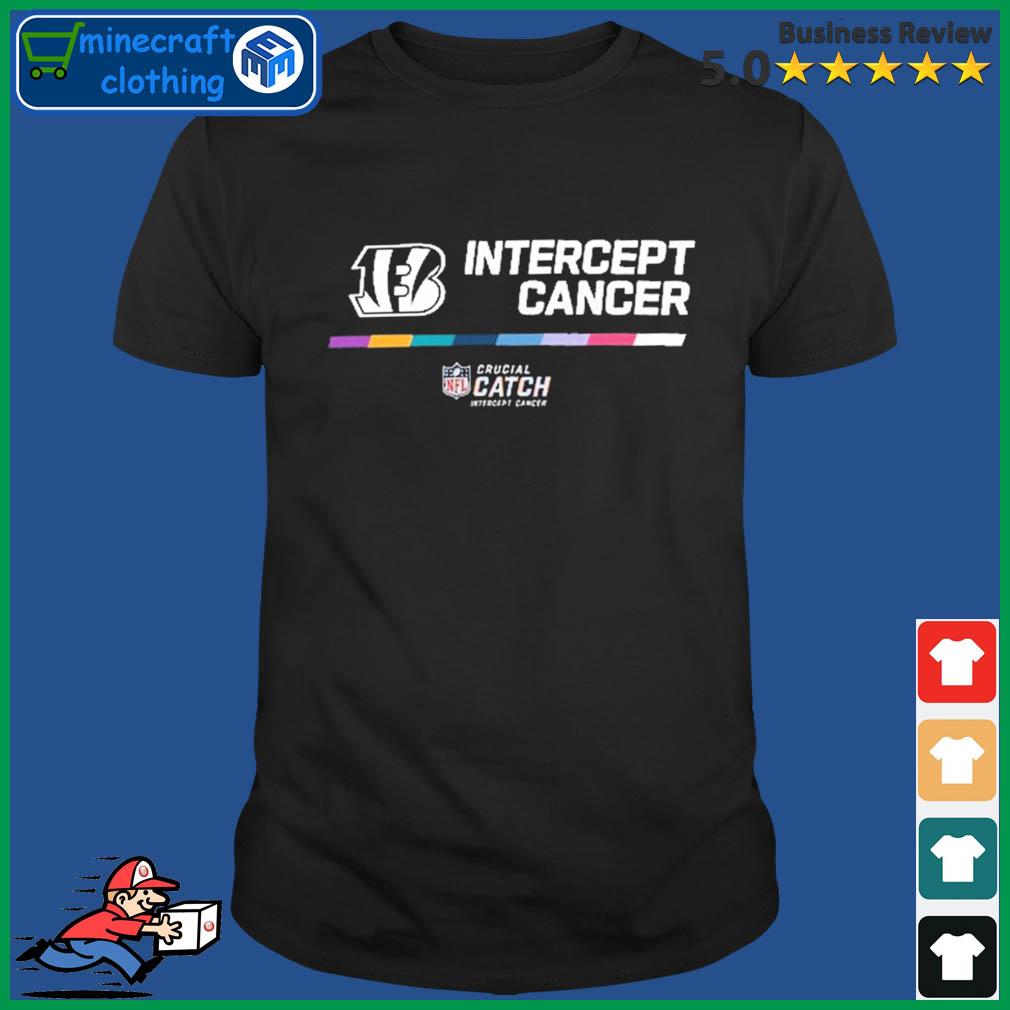 Cincinnati bengals crucial catch 2022 intercept cancer shirt, hoodie,  sweater, long sleeve and tank top