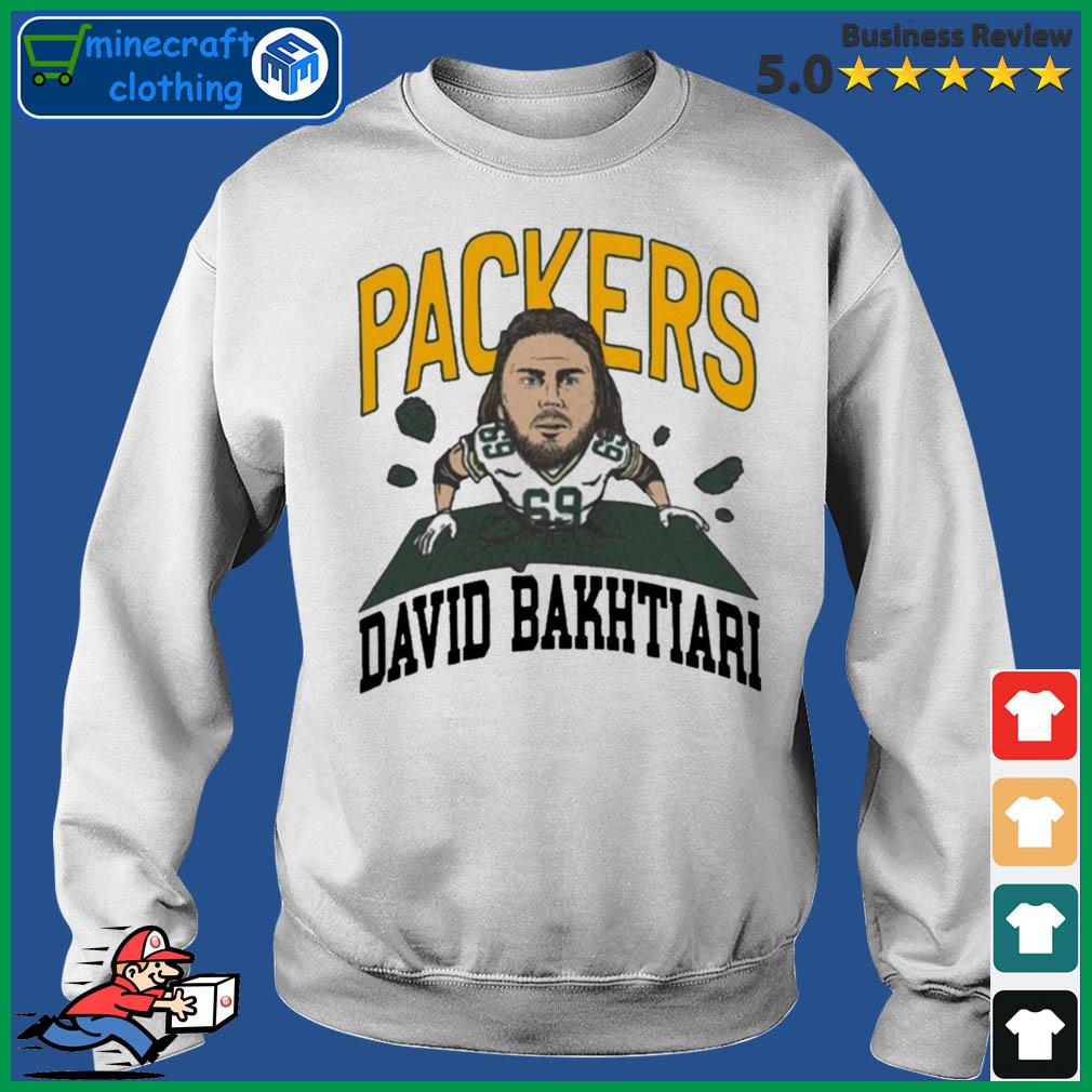 Green Bay Packers #69 David Bakhtiari Breakthrough T Shirt - Limotees