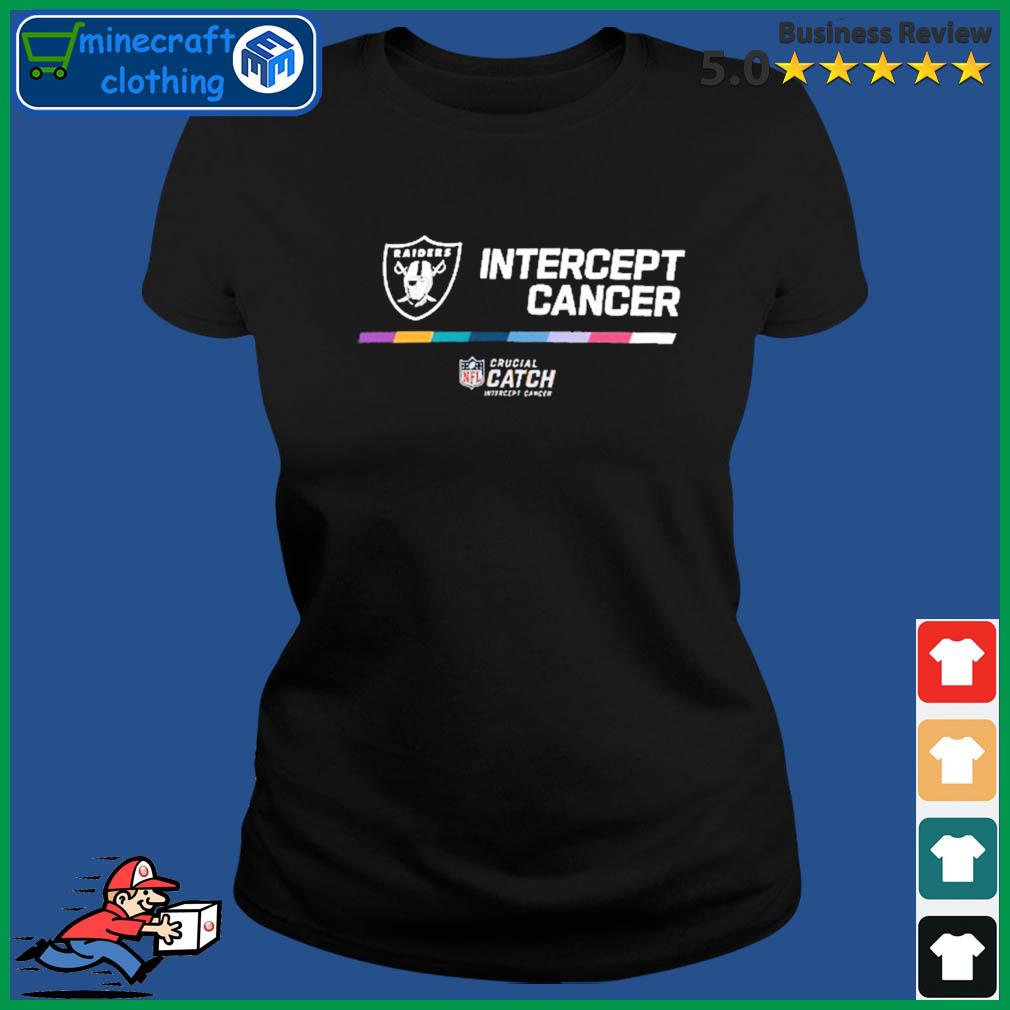 Las Vegas Raiders Intercept Cancer 2022 NFL Crucial Catch Shirt