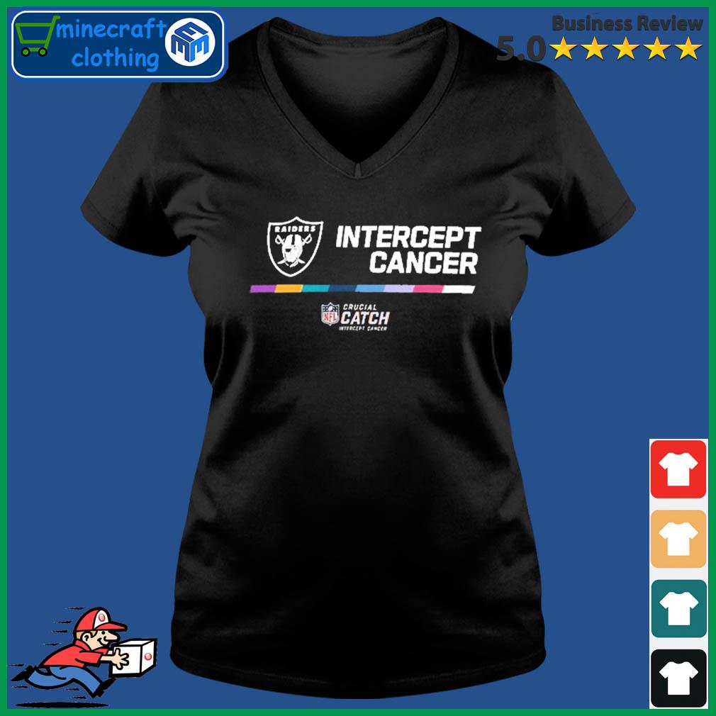 Las Vegas Raiders NFL Intercept Cancer Crucial Catch Hoodie