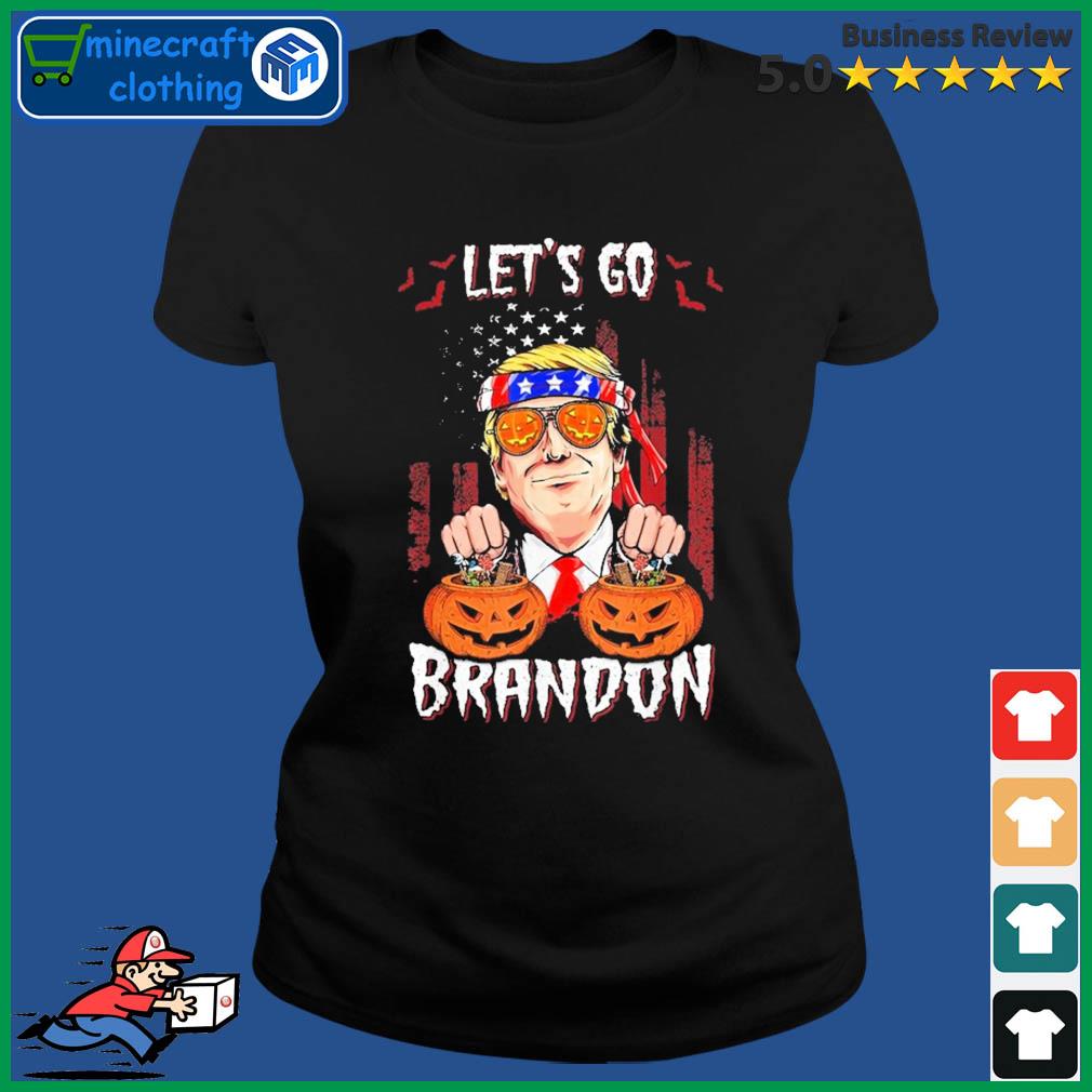 Let's Go Brandon Anti Biden Trump Halloween Thanksgiving T-Shirt Ladies Tee