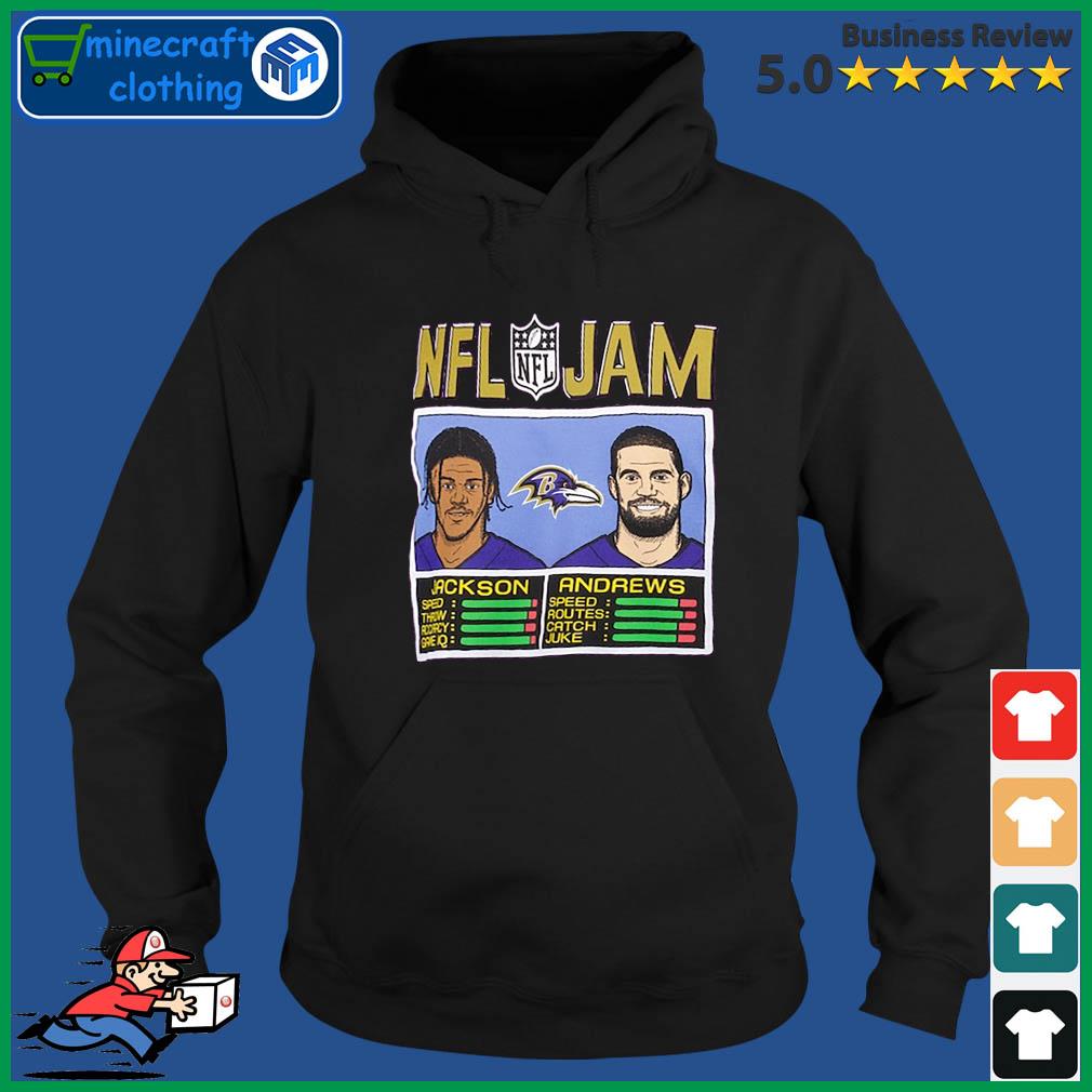 NFL Jam Ravens Jackson and Andrews shirt