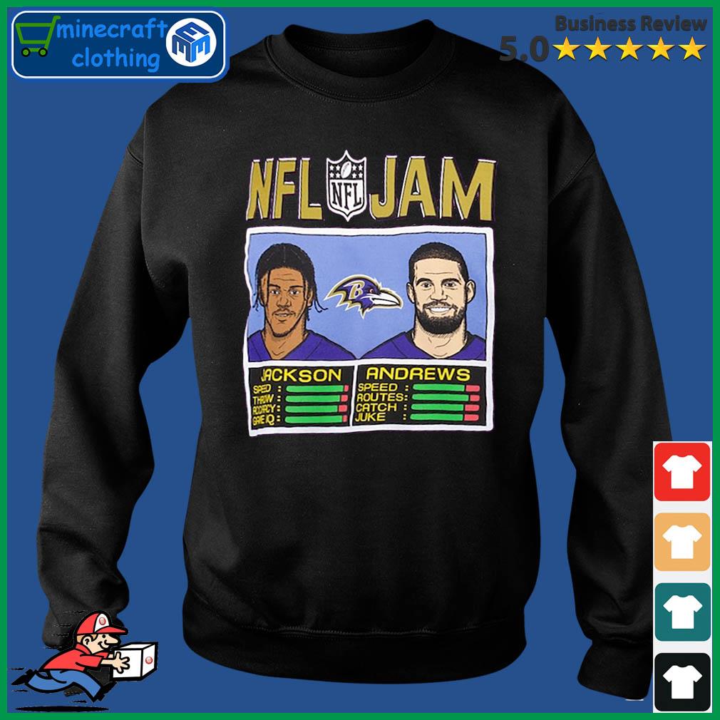 NFL Jam Ravens Jackson and Andrews shirt