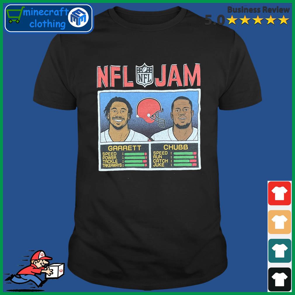 NFL Jam Myles Garrett And Nick Chubb Cleveland Browns shirt, hoodie,  sweater, long sleeve and tank top