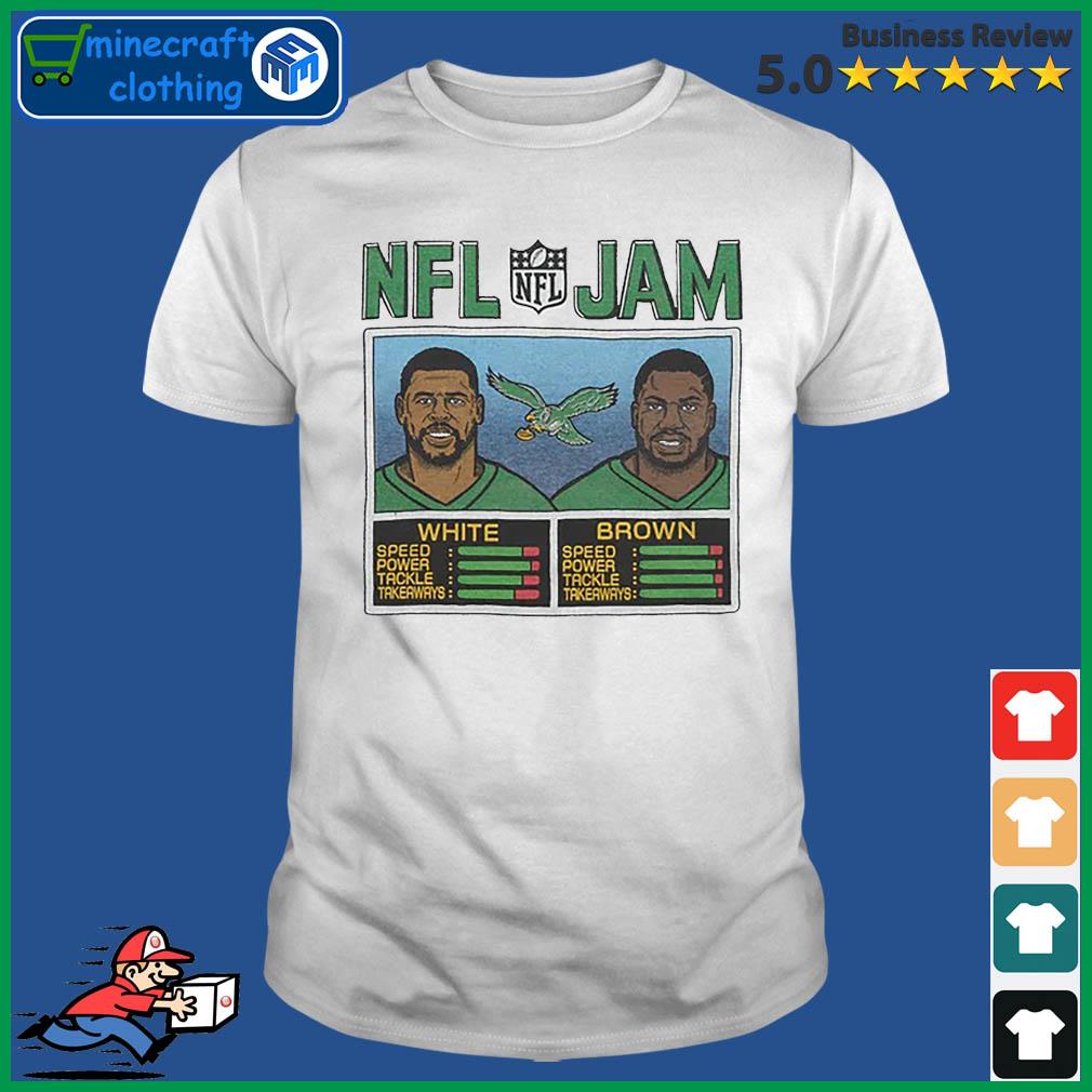 NFL Jam Philadelphia Eagles Kyzir White And Jerome Brown Shirt, hoodie,  sweater, long sleeve and tank top