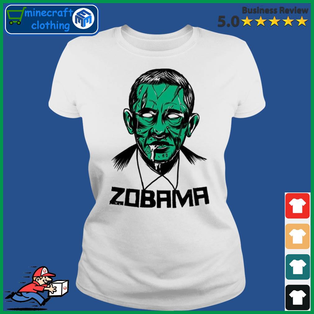 Obama Halloween T-Shirt Zombie Obama Ladies Tee