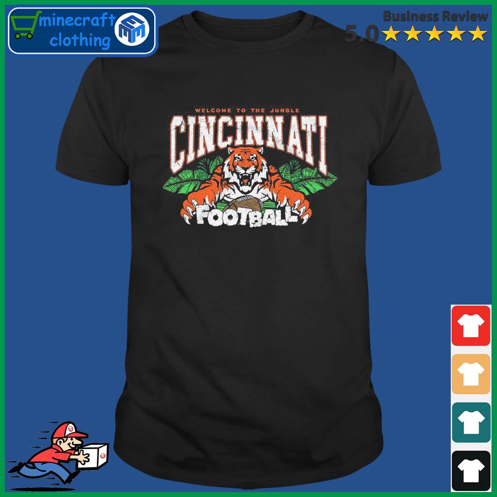 Vintage Cincinnati Football Shirt, Welcome To The Jungle Tee Tops