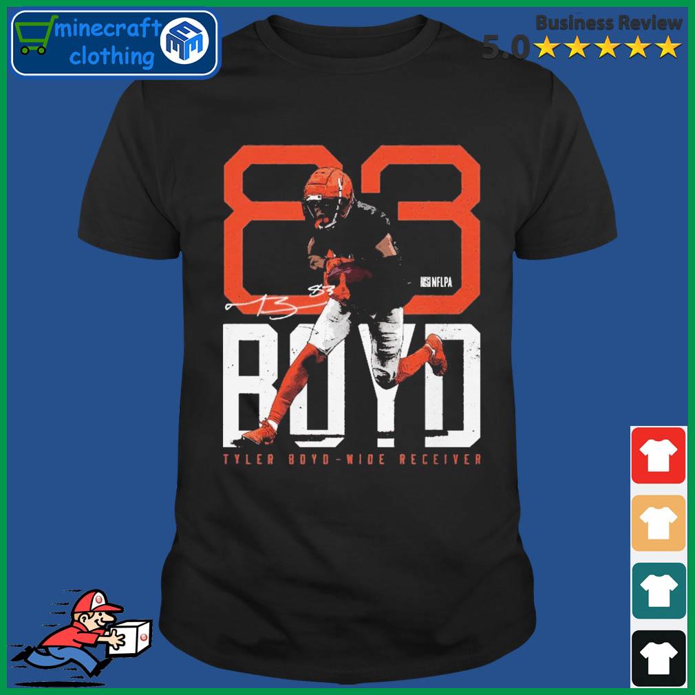 Tyler Boyd Cincinnati Bengals Bold Number Signatures Shirt, hoodie,  sweater, long sleeve and tank top