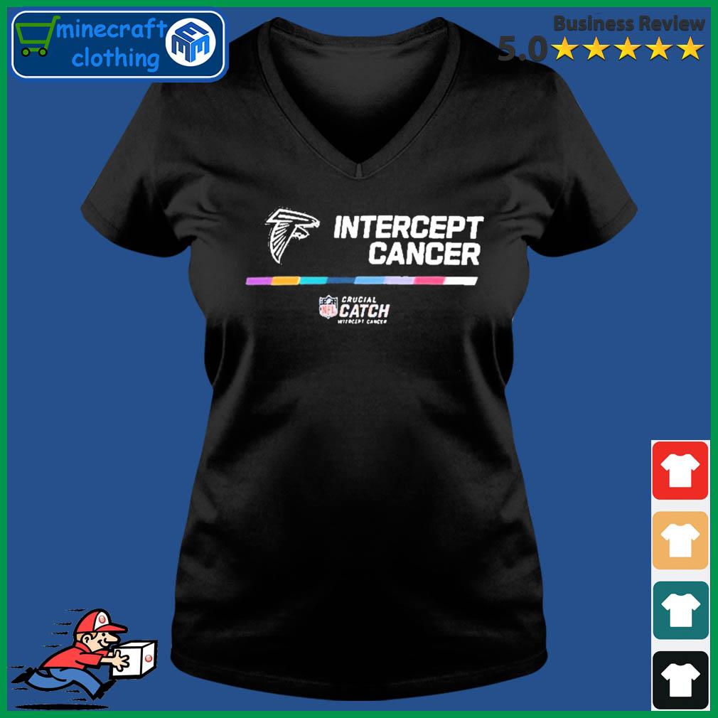 Nice atlanta Falcons 2022 intercept cancer NFL Crucial Catch shirt, hoodie  and sweater