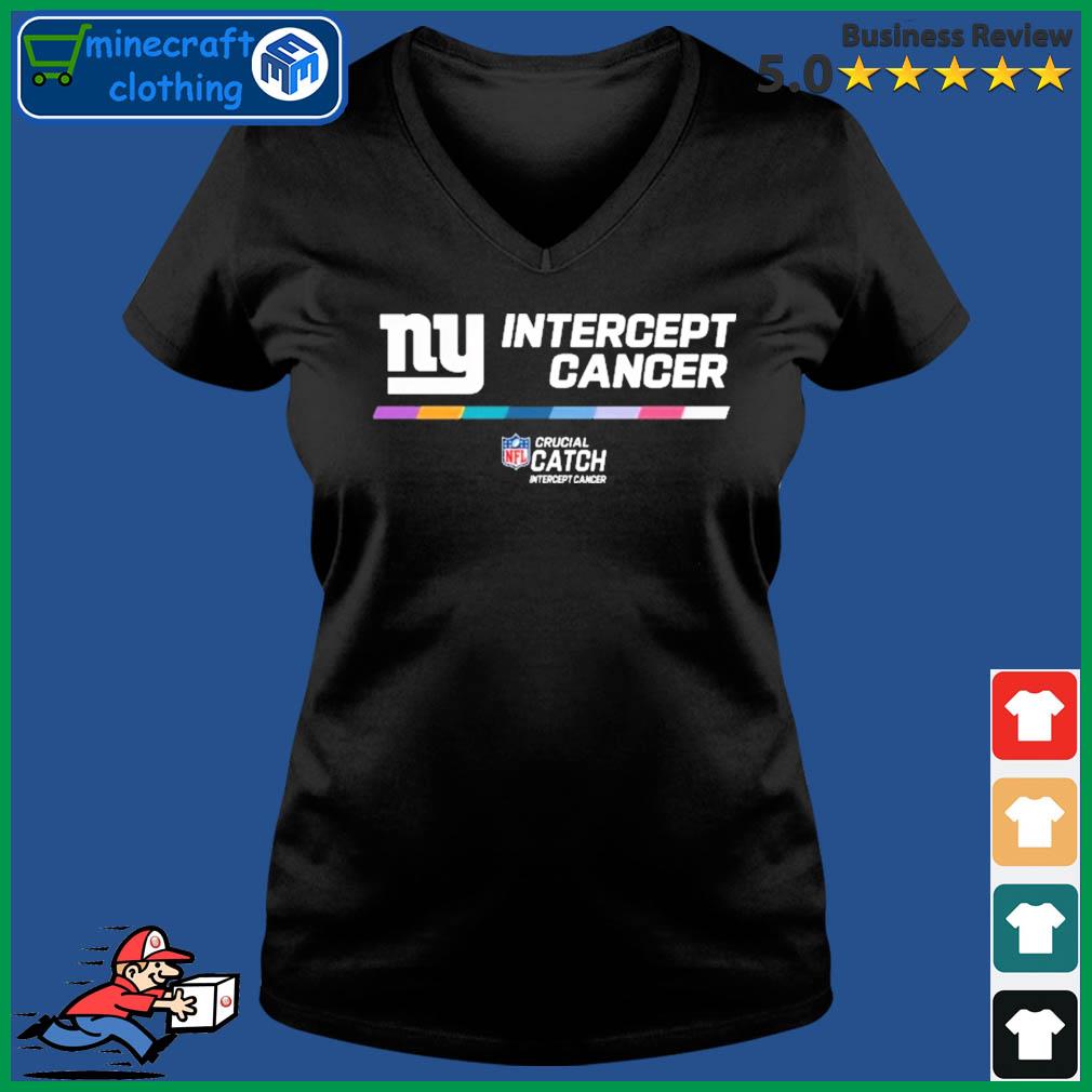 New york giants intercept cancer 2022 nfl crucial catch shirt, hoodie,  longsleeve tee, sweater