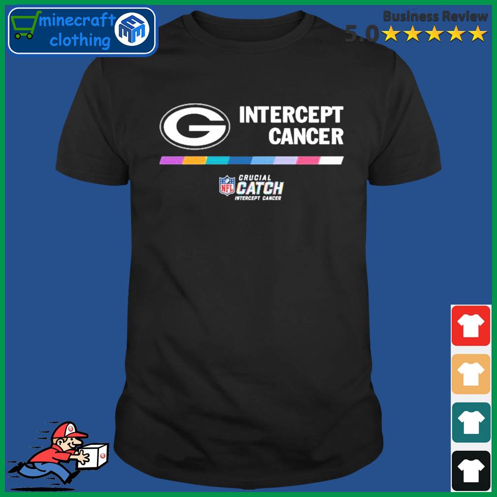 Intercept Cancer Green Bay Packers 2022 NFL Crucial Catch Performance T- Shirt, hoodie, sweater, long sleeve and tank top