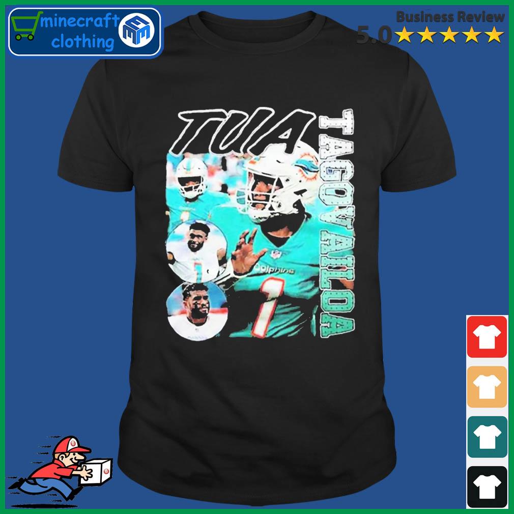 Vintage Tua Tagovailoa T-Shirt Player Dolphins Football