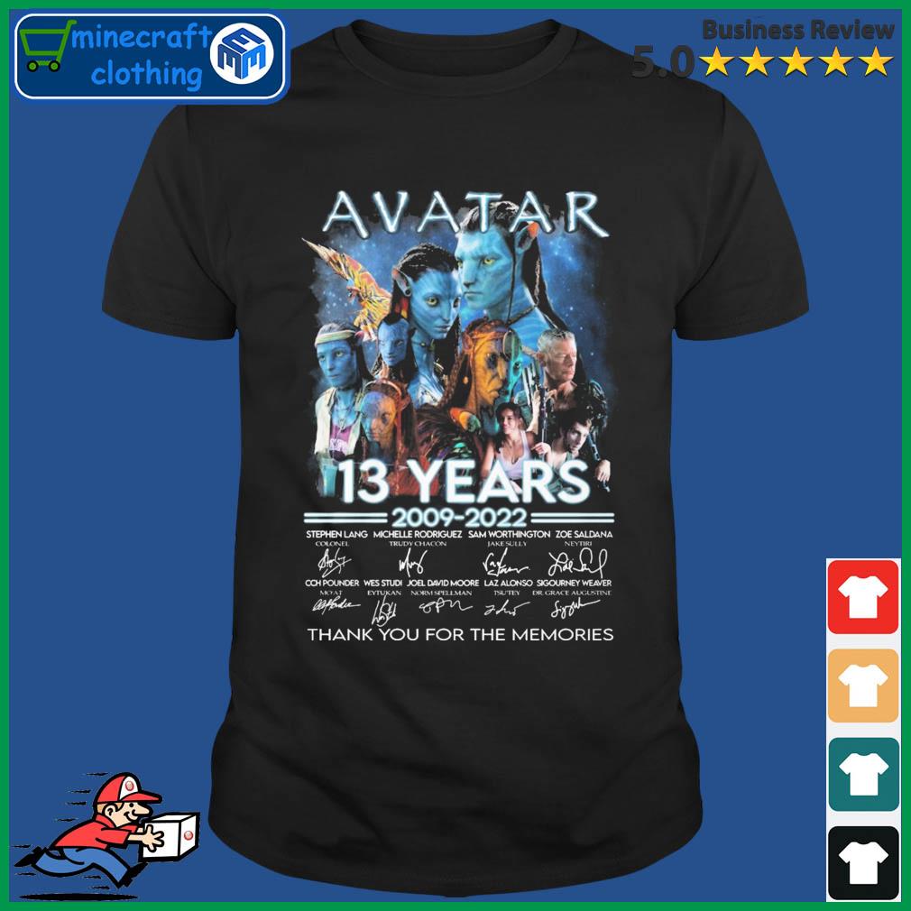 Avatar 13 Years 2009-2022 Thank You For The Memories Shirt