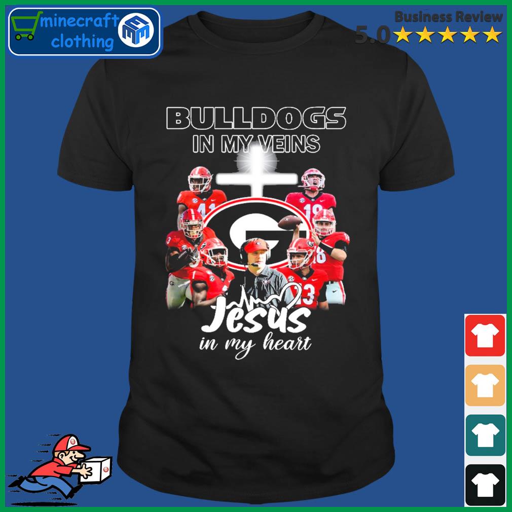Bulldogs In My Veins Jesus In My Heart Shirt