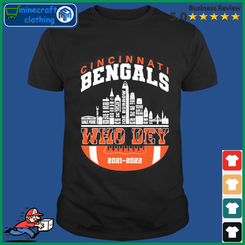 Cincinnati Bengals City Who Day 2021 -2022 Shirt