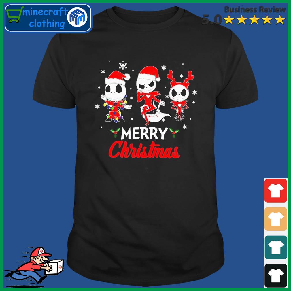 Cute Nightmare Before Christmas Jack Skellington Merry Xmas Shirt