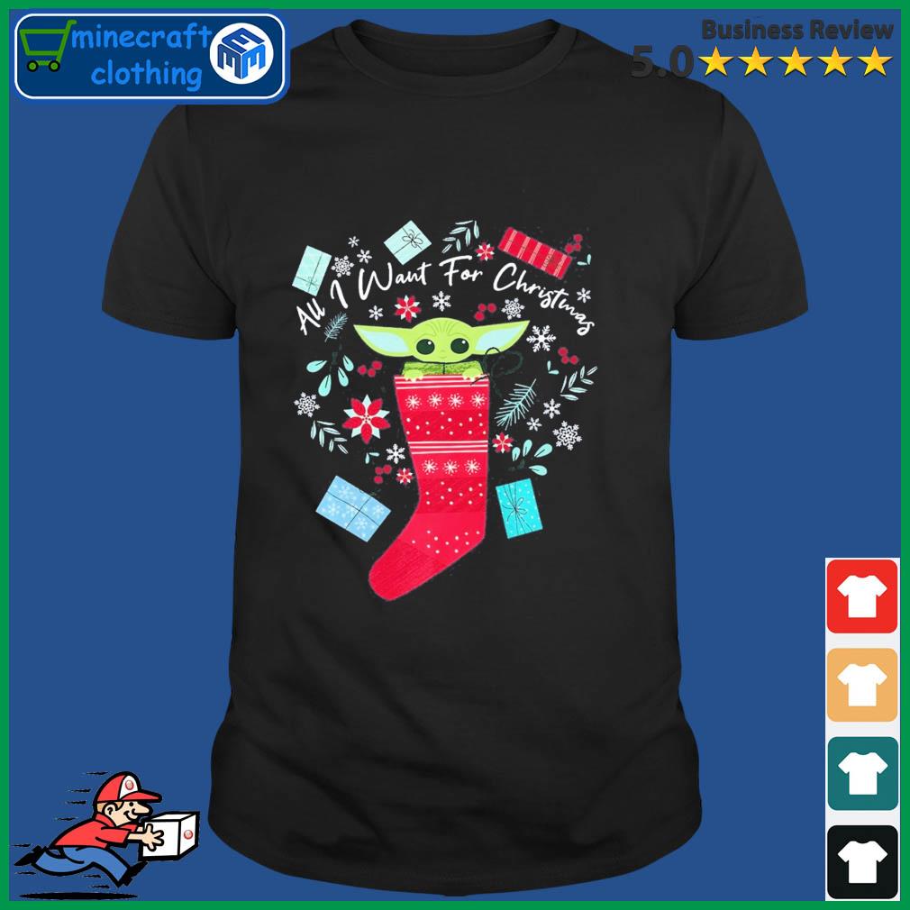Cute Yoda Sock Christmas Shirt