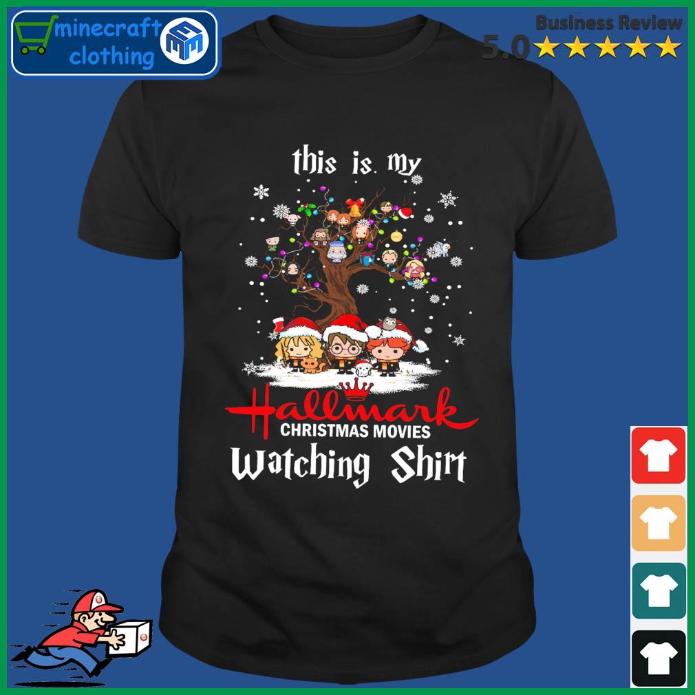 Harry Poster Trees This Is My Hallmark Christmas Movies Watching Shirt