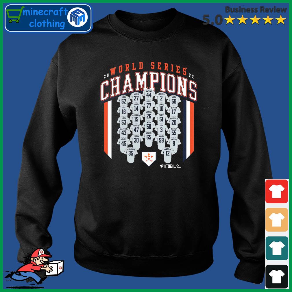 Houston Astros 2022 World Series Champions Roster Jersey shirt, hoodie,  sweater, long sleeve and tank top