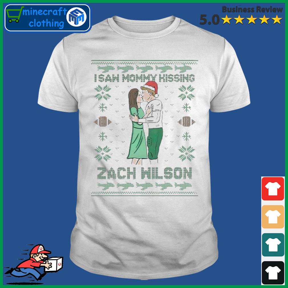 I Saw Mommy Kissing Zach Wilson Ugly Sweater shirt