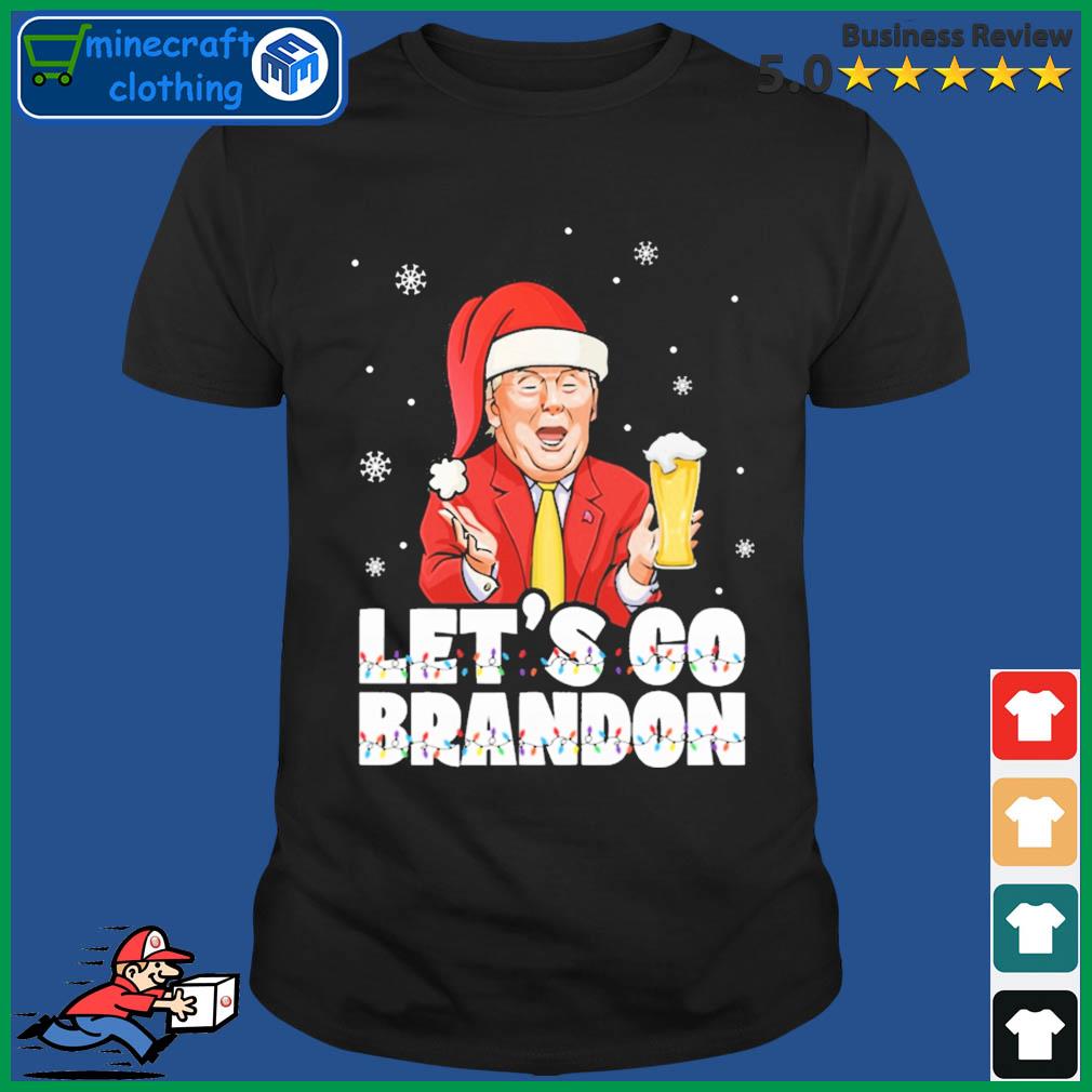 Let's Go Brandon Santa Trump Dring Bear Shirt