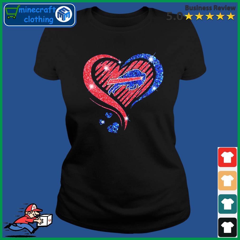 Love Buffalo Bills Sparkle Heart Version T Shirts, Hoodies