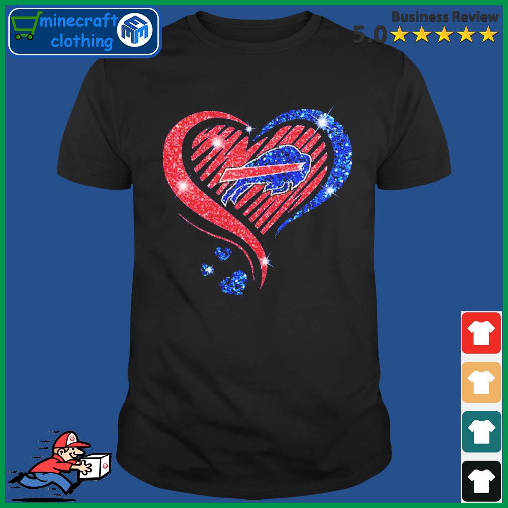 Love Buffalo Bills Sparkle Heart Version T Shirts, Hoodies, Sweatshirts &  Merch