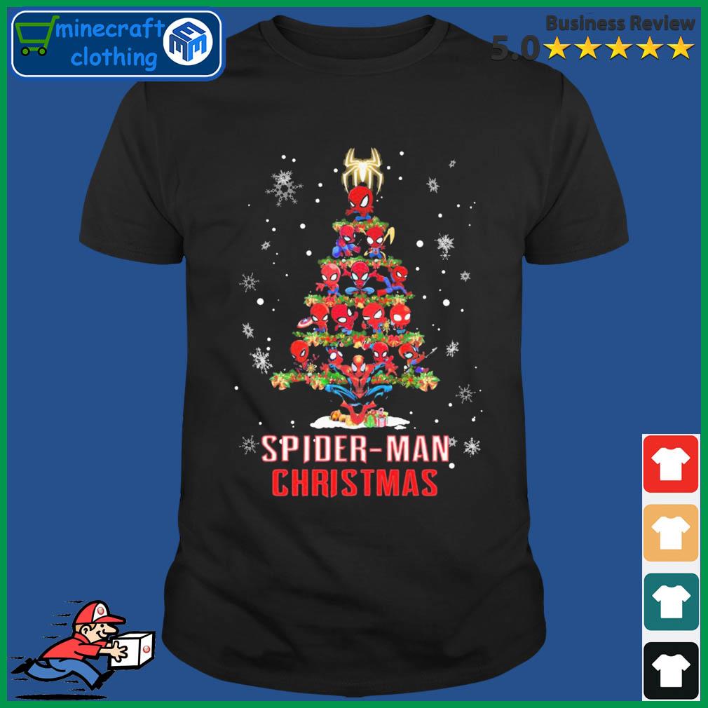 Marvel Spider-man Chibi Christmas Tree Spider-man Christmas Shirt