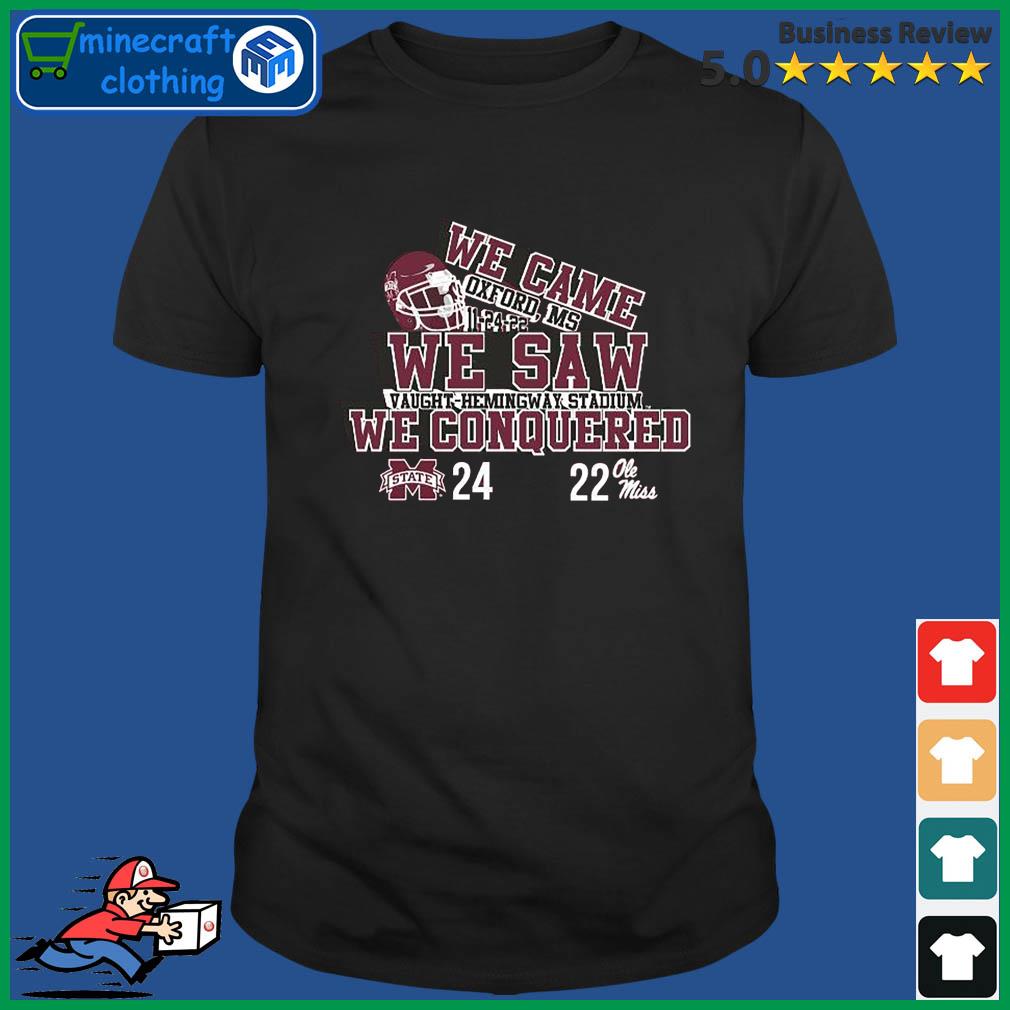 Mississippi State 2022 Egg Bowl We Conquered Score Shirt