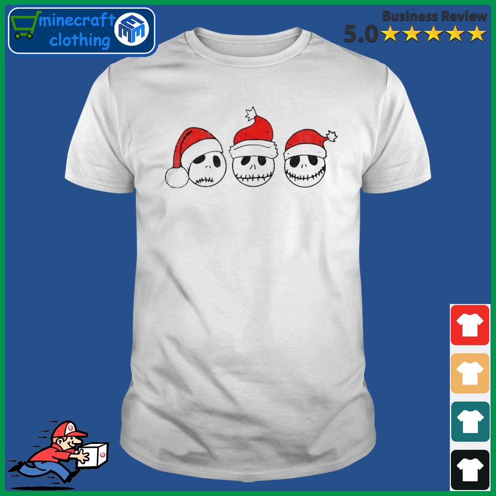 Retro Nightmare Before Christmas Santa Jack Skellington Emotion Shirt