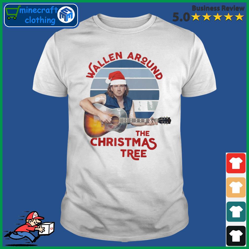 Santa Morgan Wallen Around The Christmas Tree Vintage shirt