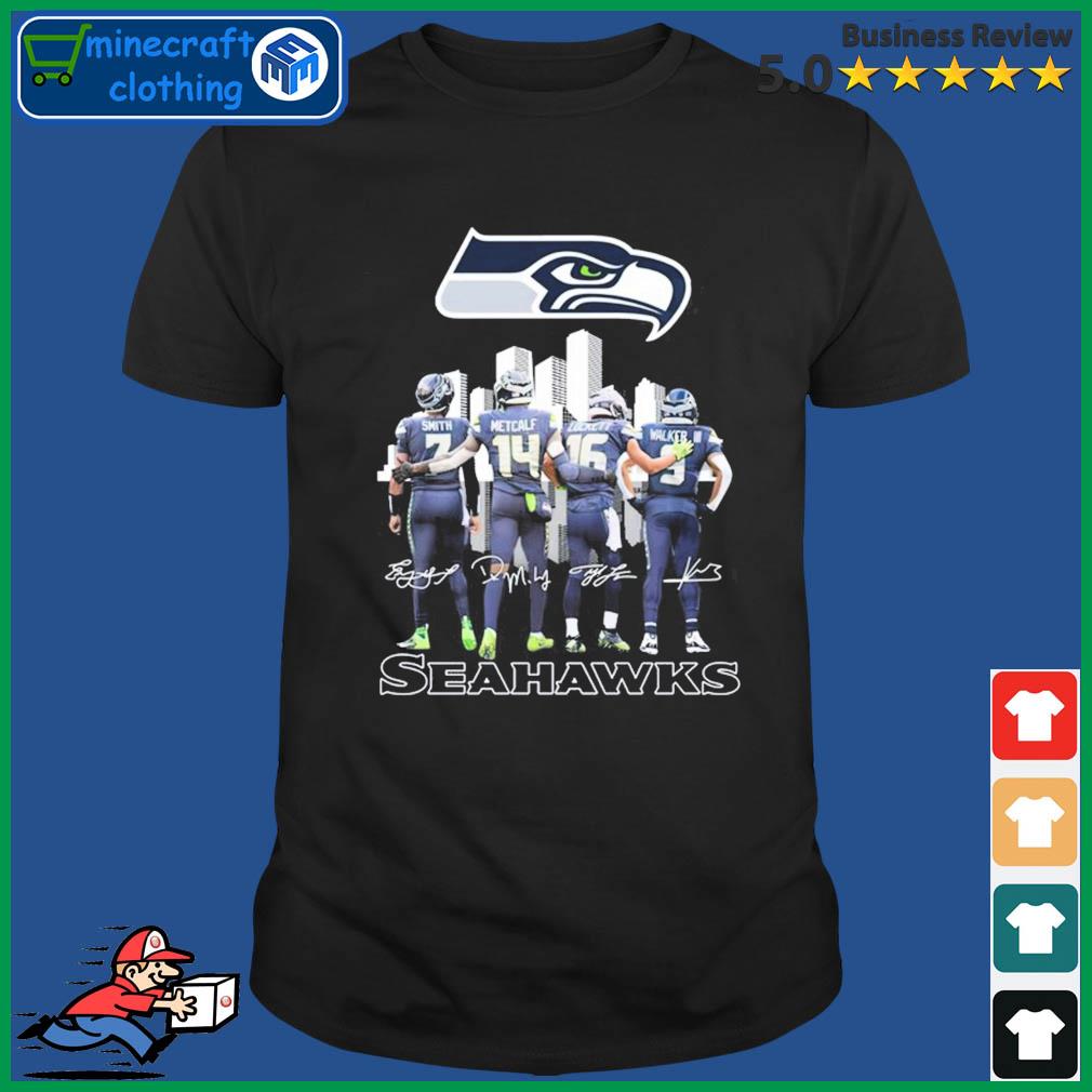 Seahawks Smith Metcalf Lockett Malker Signature Seahawks Shirt