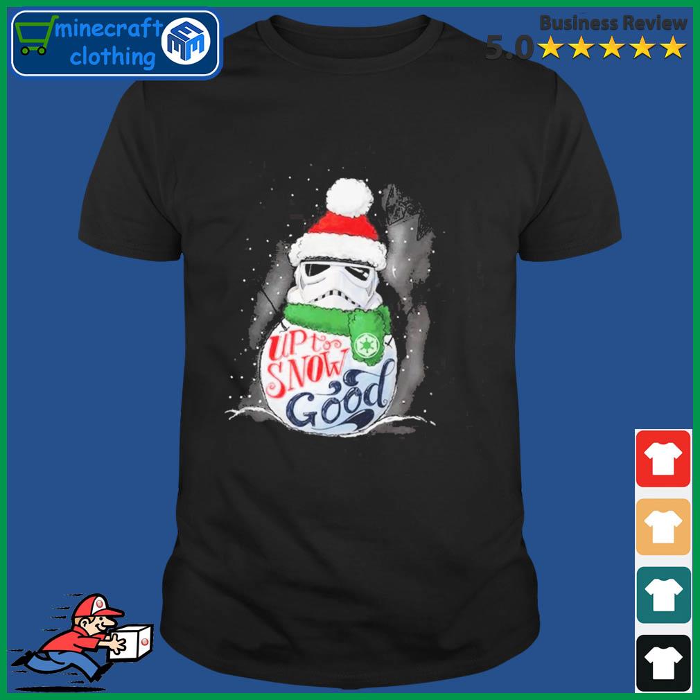Stormtrooper Up To Snow Good Funny Christmas Shirt