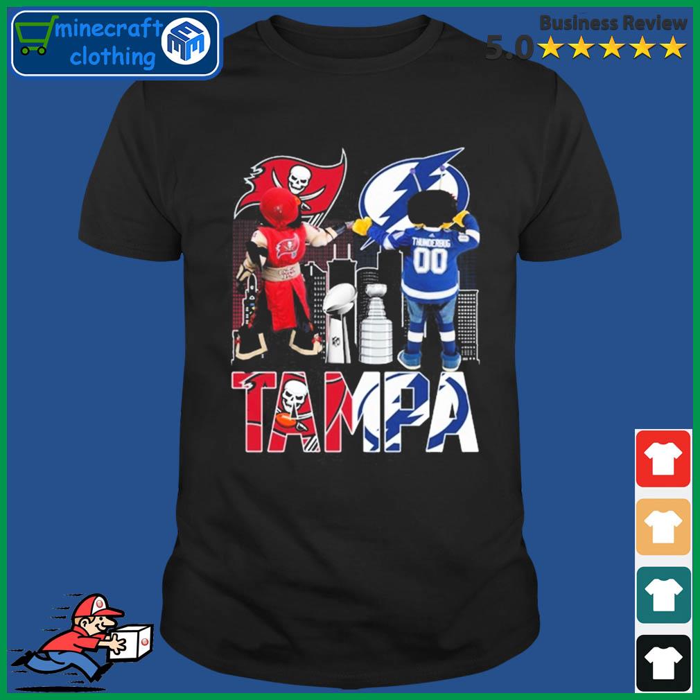 Official Tampa bay buccaneers captain fear and tampa bay lightning  thunderbug T-shirt, hoodie, tank top, sweater and long sleeve t-shirt