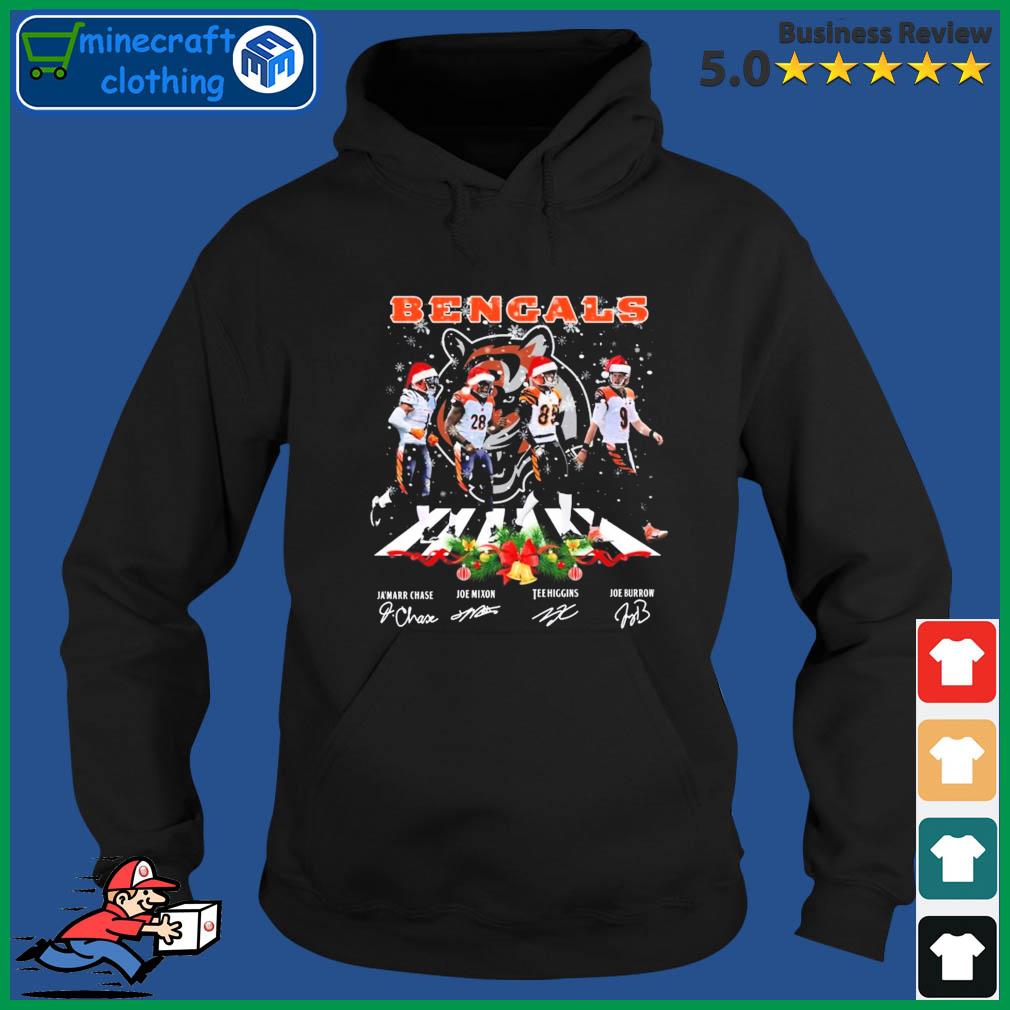 The Bengals Tee Higgins Joe Mixon Ja'marr Chase Joe Burrow Abbey Road  Signatures Shirt, hoodie, sweater, long sleeve and tank top