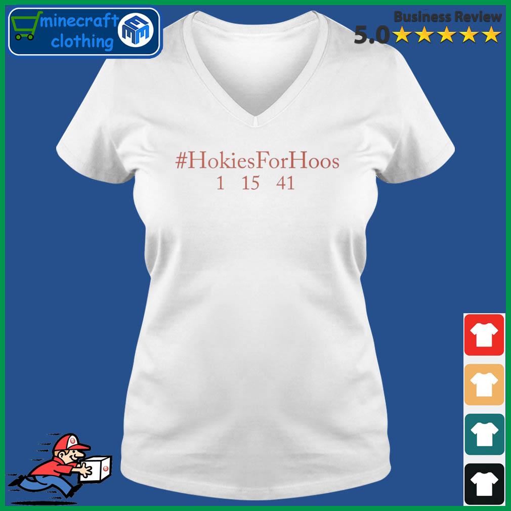 Virginia Tech Women’s Basketball Hokies For Hoos Shirt Ladies V-neck Tee