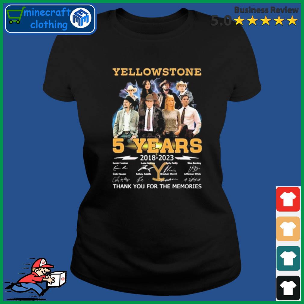 Yellowstone 5 Years Signature Thankyou For The Memories Shirt Ladies Tee